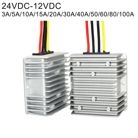 24VDC မှ 12VDC 1.5A မှ 100A အဆင့်အထိ ခွဲထုတ်ခြင်းမရှိသော DC-DC Buck Power Converter