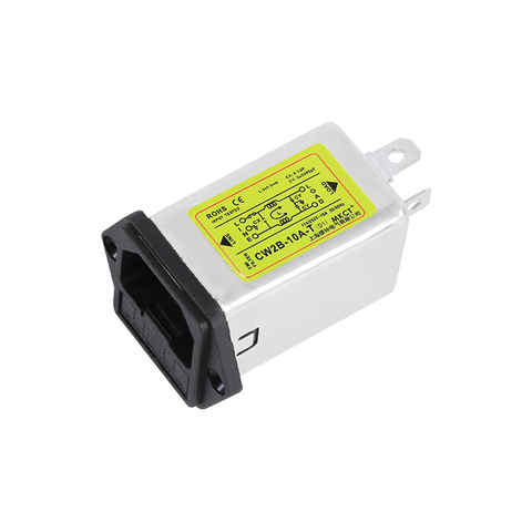 Vstup IEC CW2B-1A/3A/6A/10A-T EMI nap&aacute;jac&iacute; filter s voliteľnou poistkou a sp&iacute;načom 