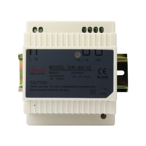 DR-60 60W Din Rail Str&ouml;mf&ouml;rs&ouml;rjning