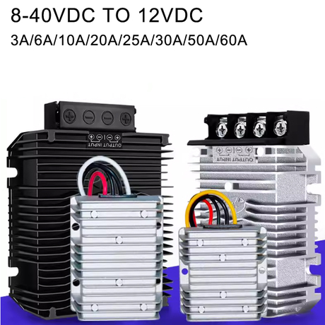 8-40V la 12V 3A la 60A Convertor auto neizolat DC-DC Boost Buck cu o singură ieșire