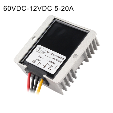 60V-ից 12V 5A 10A 15A 20A Ոչ մեկուսացված անջրանցիկ DC-DC փոխարկիչ Քայլ վարիչ